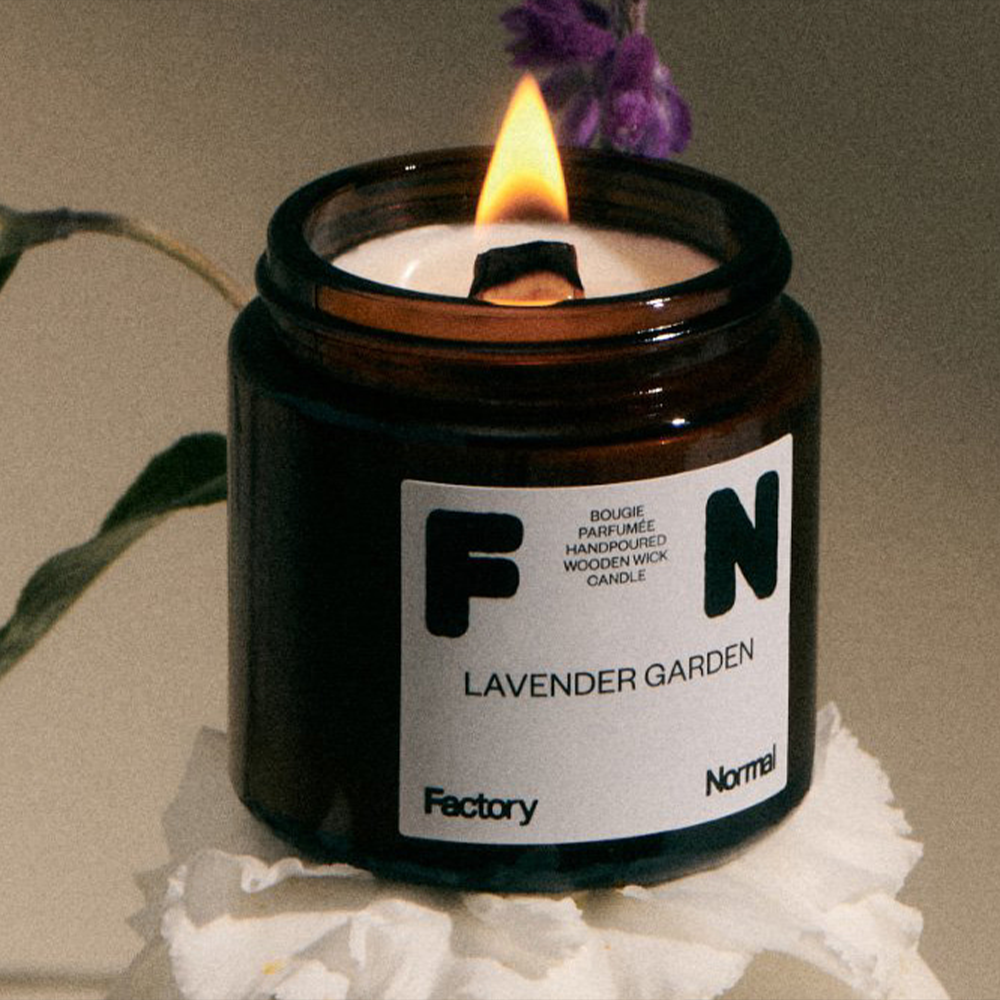 Amber Jar Wooden Wick Soy Candle 105g (Small)